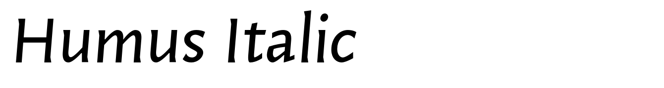 Humus Italic